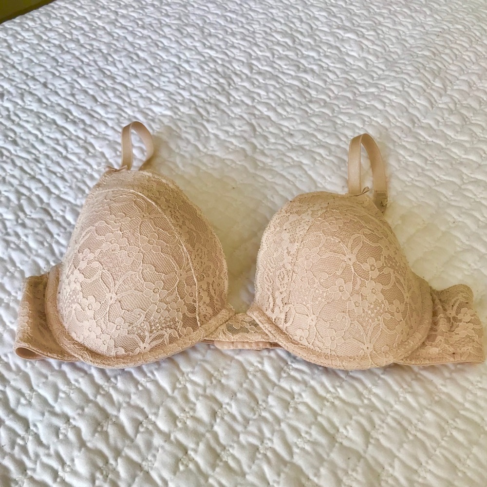 Aerie Nude Lace Bra Size 34C